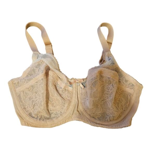 WACOAL Nude Lace Unlined Underwire Bra - 32DD - Picture 1 of 7